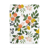 front view of personalized iPad case with pencil holder and Tropical Fruits design