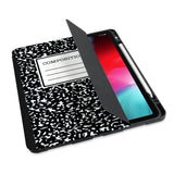 personalized iPad case with pencil holder and Composite Book design - swap