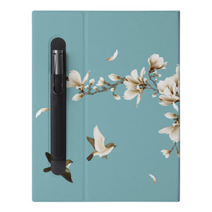 The Personalized VistaCase reMarkable Pen Holder Case with Birds design features a built-in Marker pen holder,