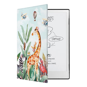 swap - The Personalized VistaCase reMarkable Pen Holder Case is adorned with a vibrant and intricately detailed Rainforest Animals design