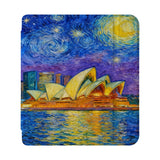 front view of personalized Kobo case with Australia Oil Painting design