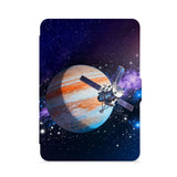 front view of personalized kindle paperwhite case with Universe design