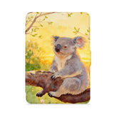 front view of personalized kindle paperwhite case with Australia Wild Animal design