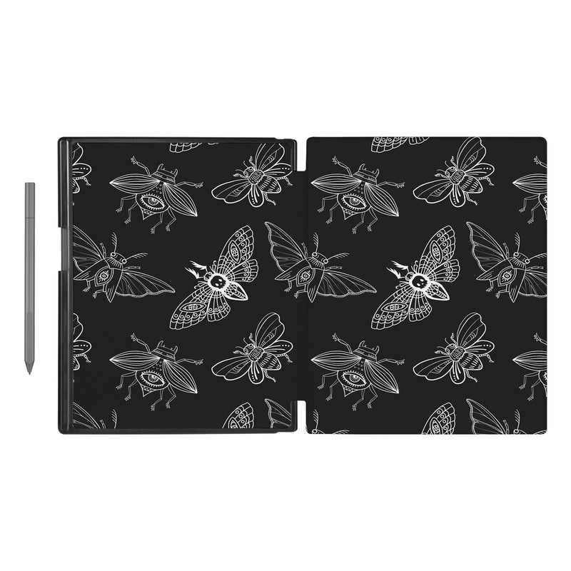 swap - Vista Case reMarkable Folio case with Animal Skeleton Design has an integrated holder for pen marker so you never have to leave your extra tech behind.