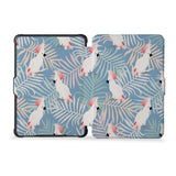 the whole front and back view of personalized kindle case paperwhite case with Bird design