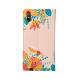 Back Side of Personalized iPhone Wallet Case with Love You Mom design - swap