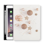 frontview of personalized iPad folio case with 5 design