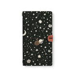 the front top view of midori style traveler's notebook with 6 design