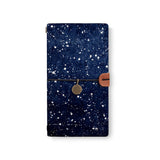 the front top view of midori style traveler's notebook with 1 design