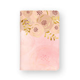 front view of personalized RFID blocking passport travel wallet with 02 design