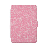 front view of personalized kindle paperwhite case with 06 design - swap