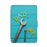 front view of personalized kindle paperwhite case with 03 design - swap